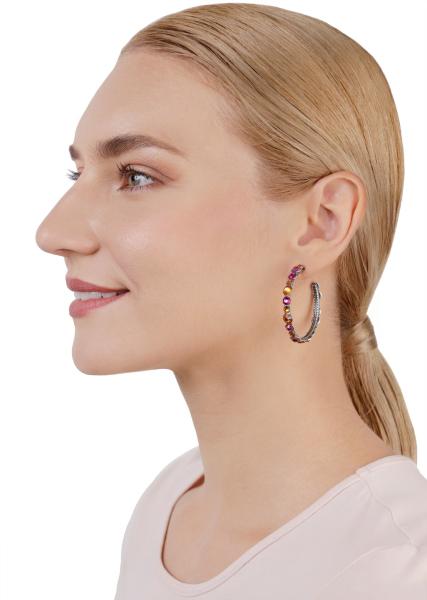 Coralline/Orange - Water Cascade earrings - Konplott